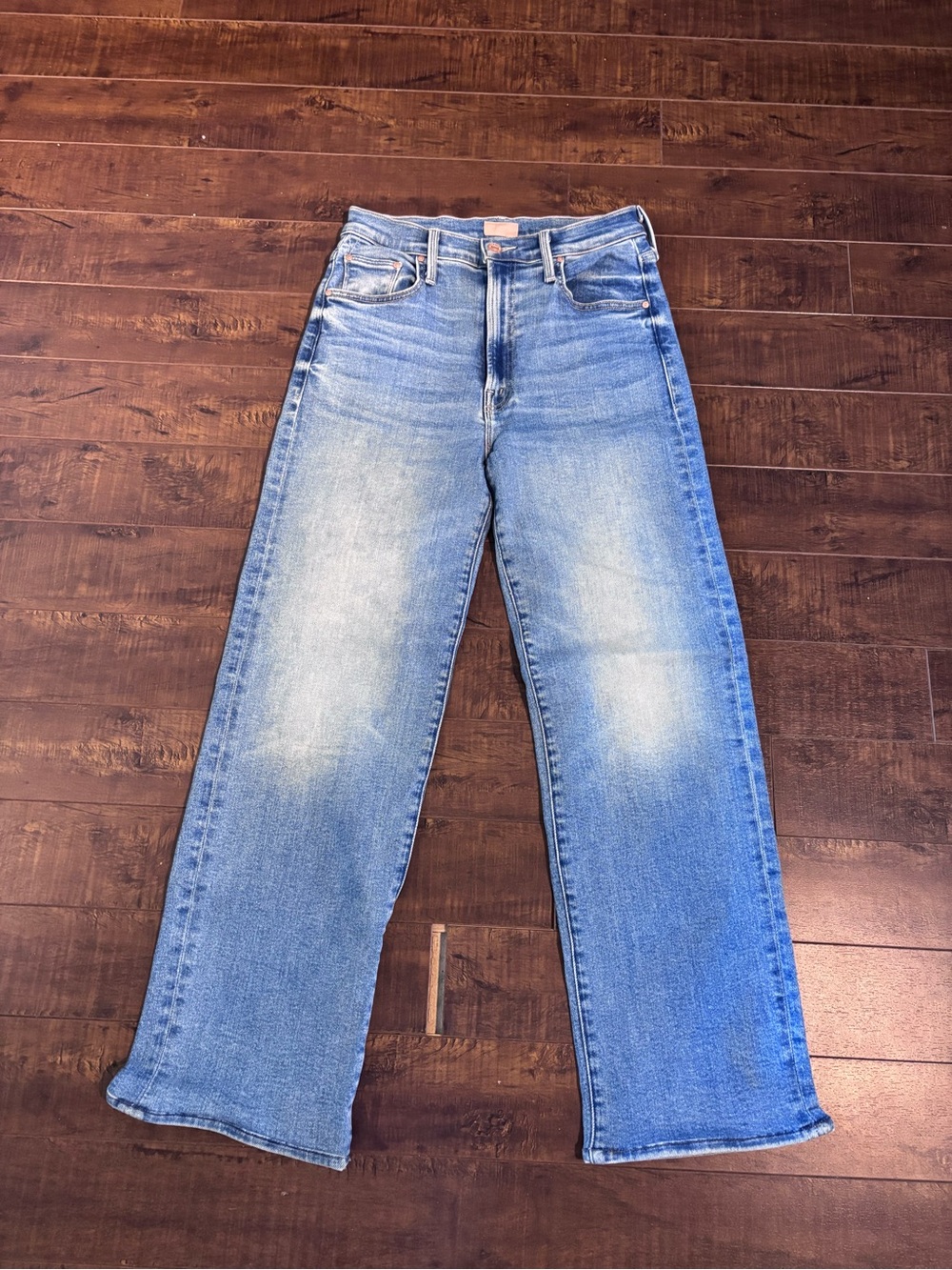 MOTHER Women's Light Blue Straight Leg Jeans